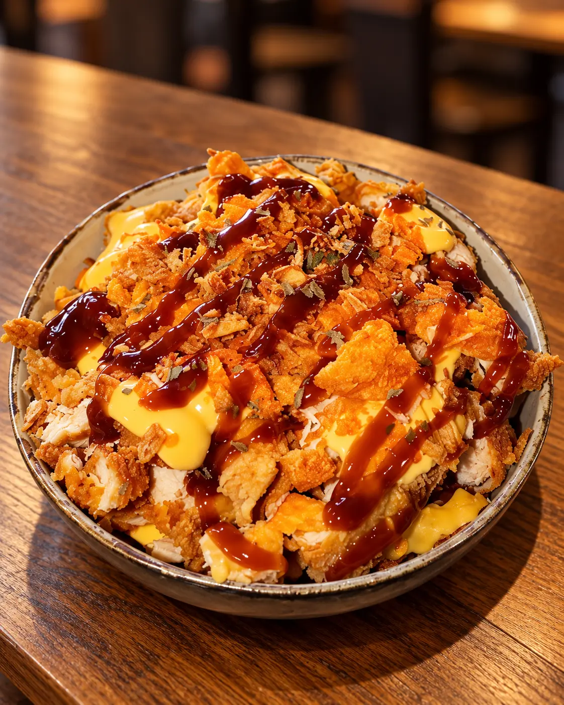 Hello Chicken-bowl met crispy chicken en sauzen